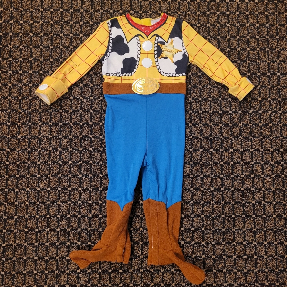 Disney Woody Costume - Yellow, Blue, Brown